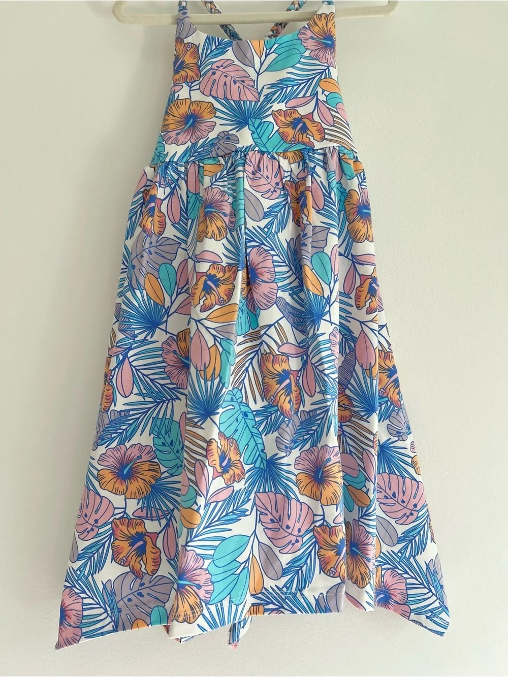(NWT) Tommy Bahama White & Multicolor Pastel Floral Dress Kids Size 3T BEAUTIFUL